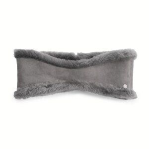 NEW UGG Size L/XL Women's Shearling Headband, Shearling Earmuff - Charcoal